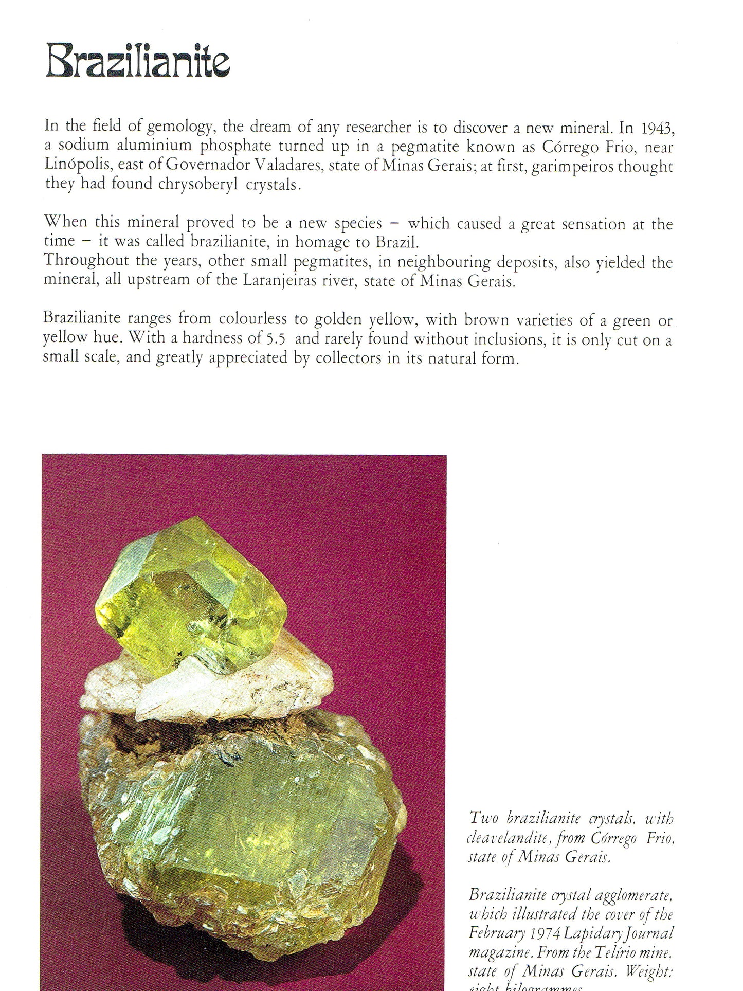 Brazil: Paradise of Gemstones