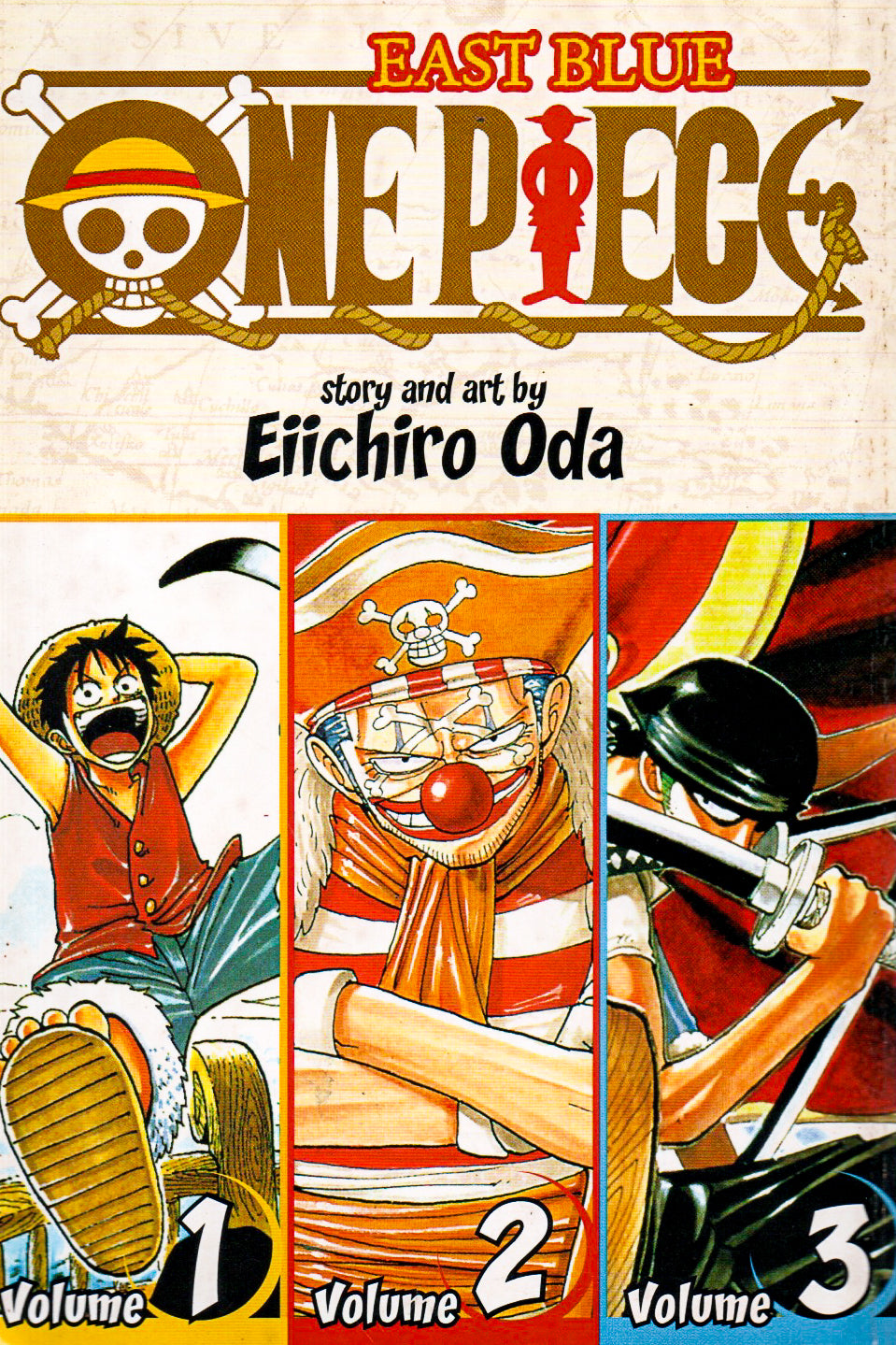 One Piece Vol. 1, 2, 3