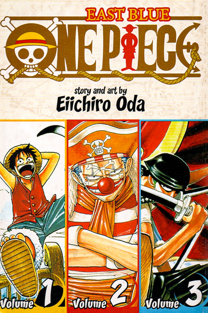 One Piece Vol. 1, 2, 3