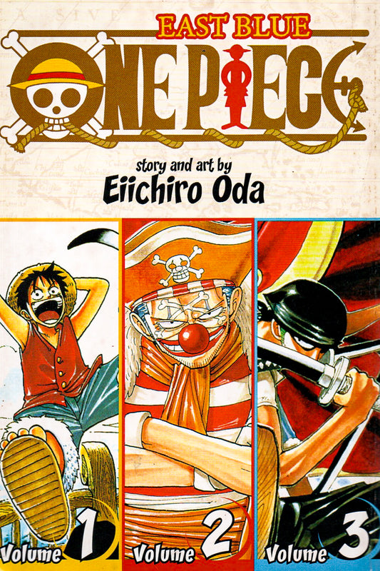 One Piece Vol. 1, 2, 3