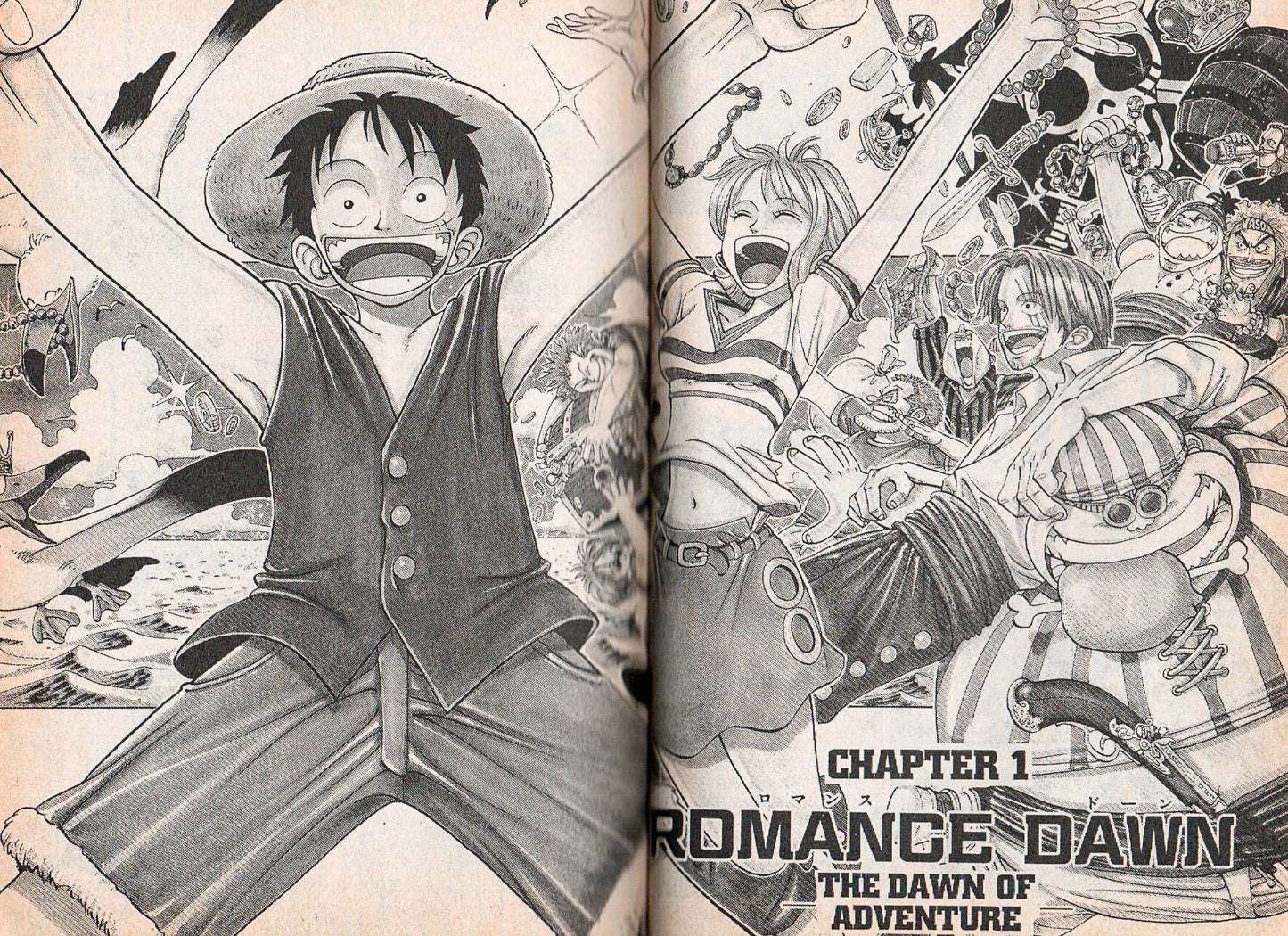 One Piece Vol. 1, 2, 3