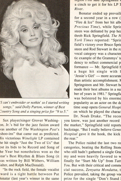 The Grammys: For the Record