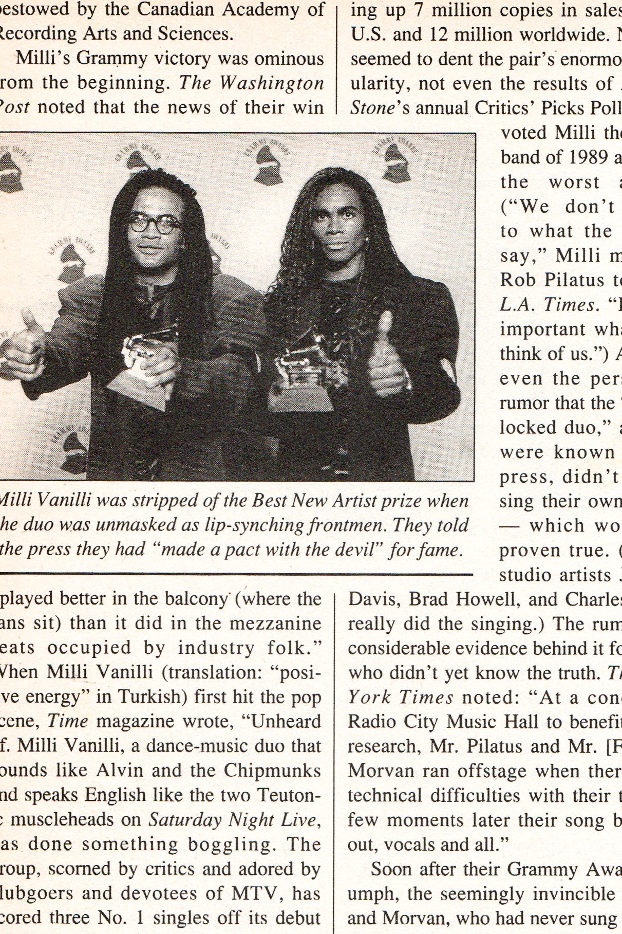 The Grammys: For the Record