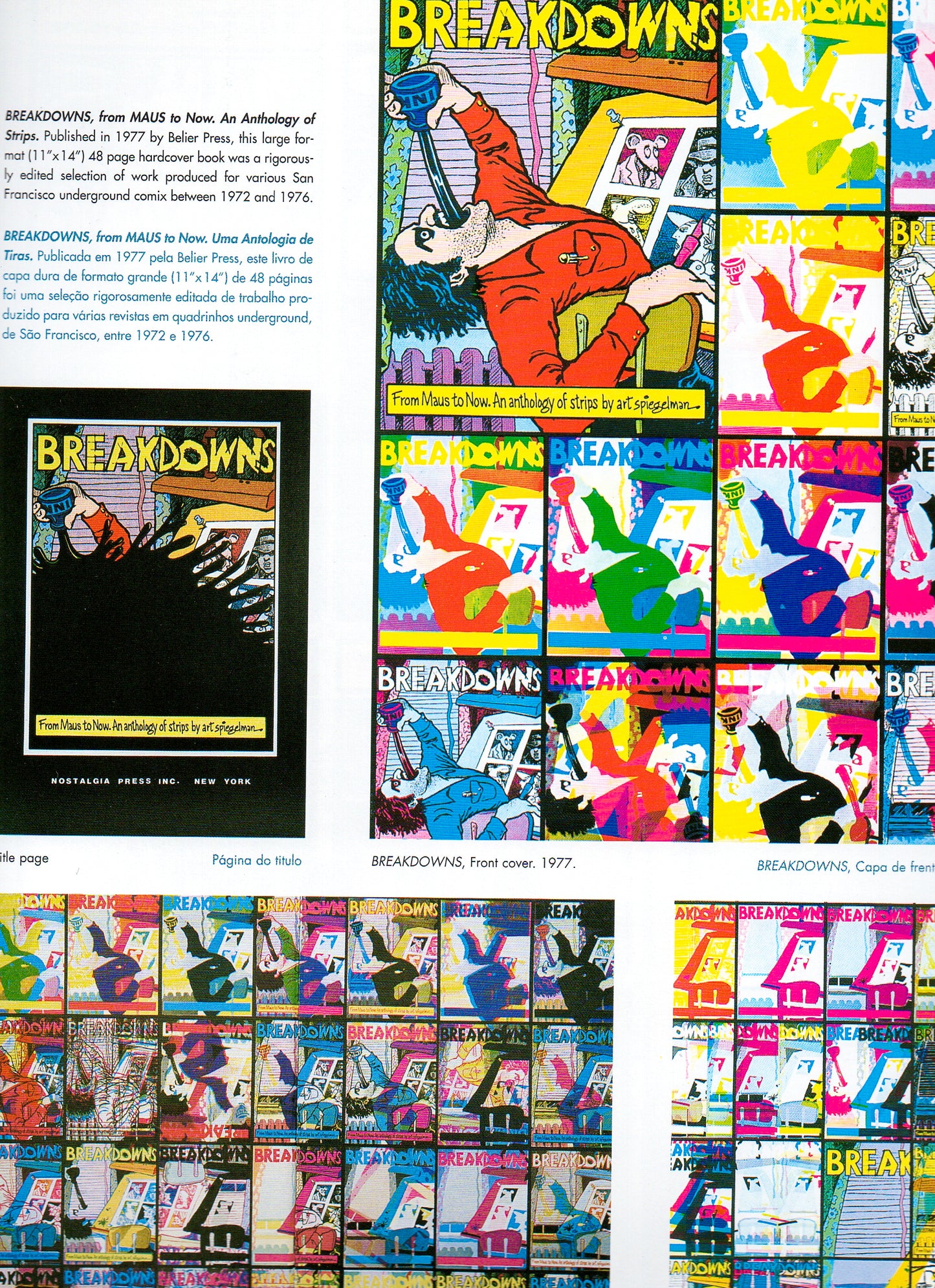 Quadrinhos, Ensaios, Gráficos e Fragmentos