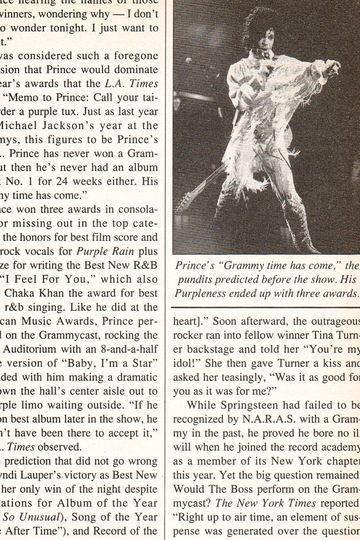 The Grammys: For the Record