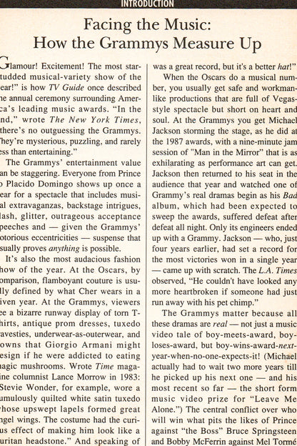 The Grammys: For the Record